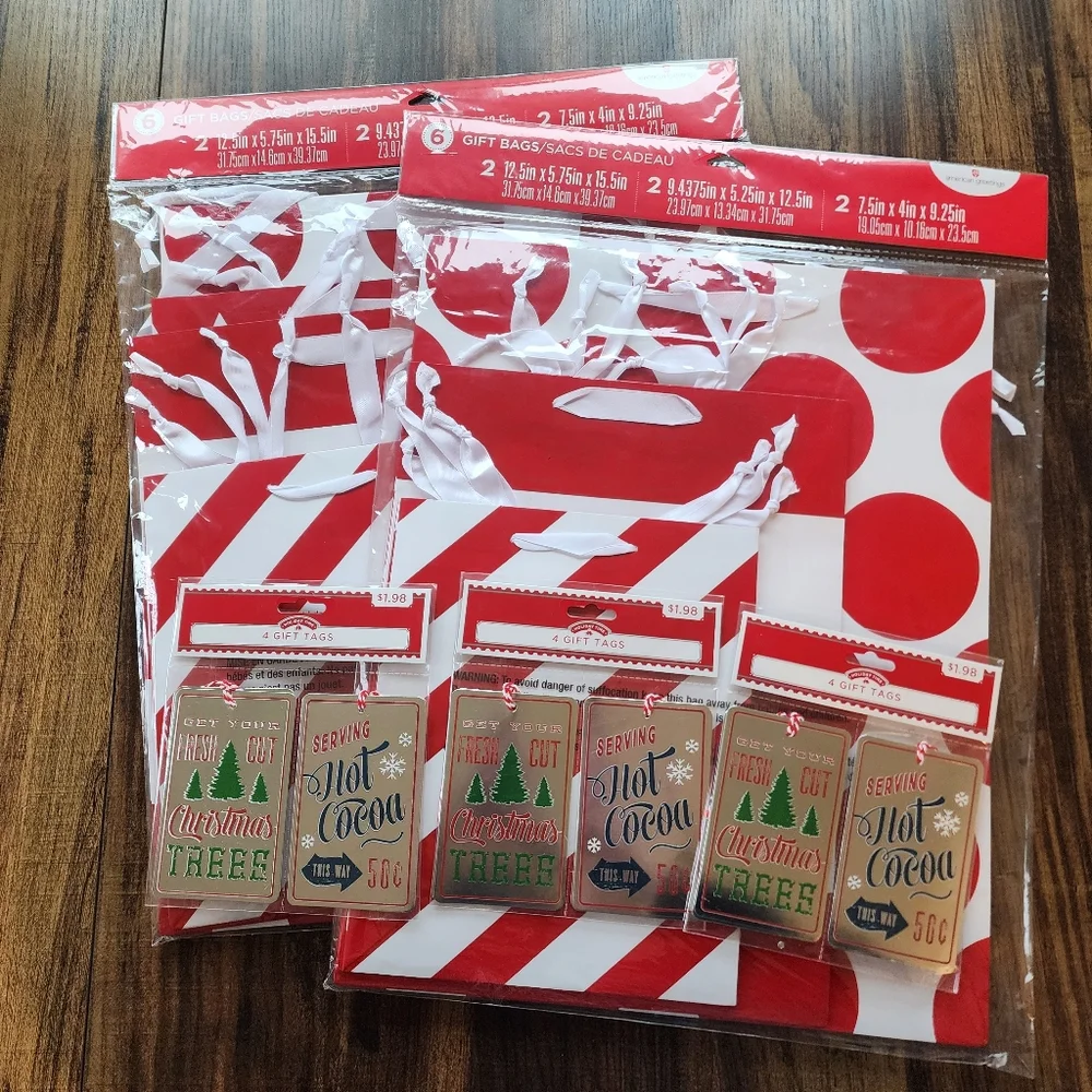 Holiday Gift Bags And Tags